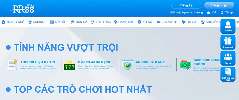 Nhà cái RR88 là một thương hiệu cá cược trực tuyến uy tín hàng đầu hiện nay