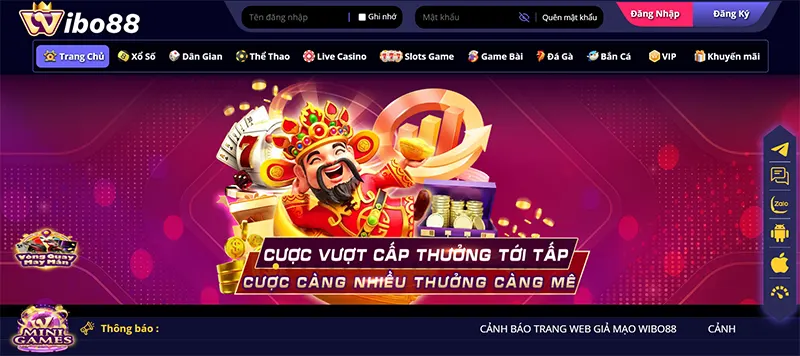 Cả Wibo88 là RR88 đều là những thương hiệu đẳng cấp hàng đầu hiện nay